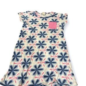 Crewcuts Kids Floral Dress - Blue and Pink size XS 4/5